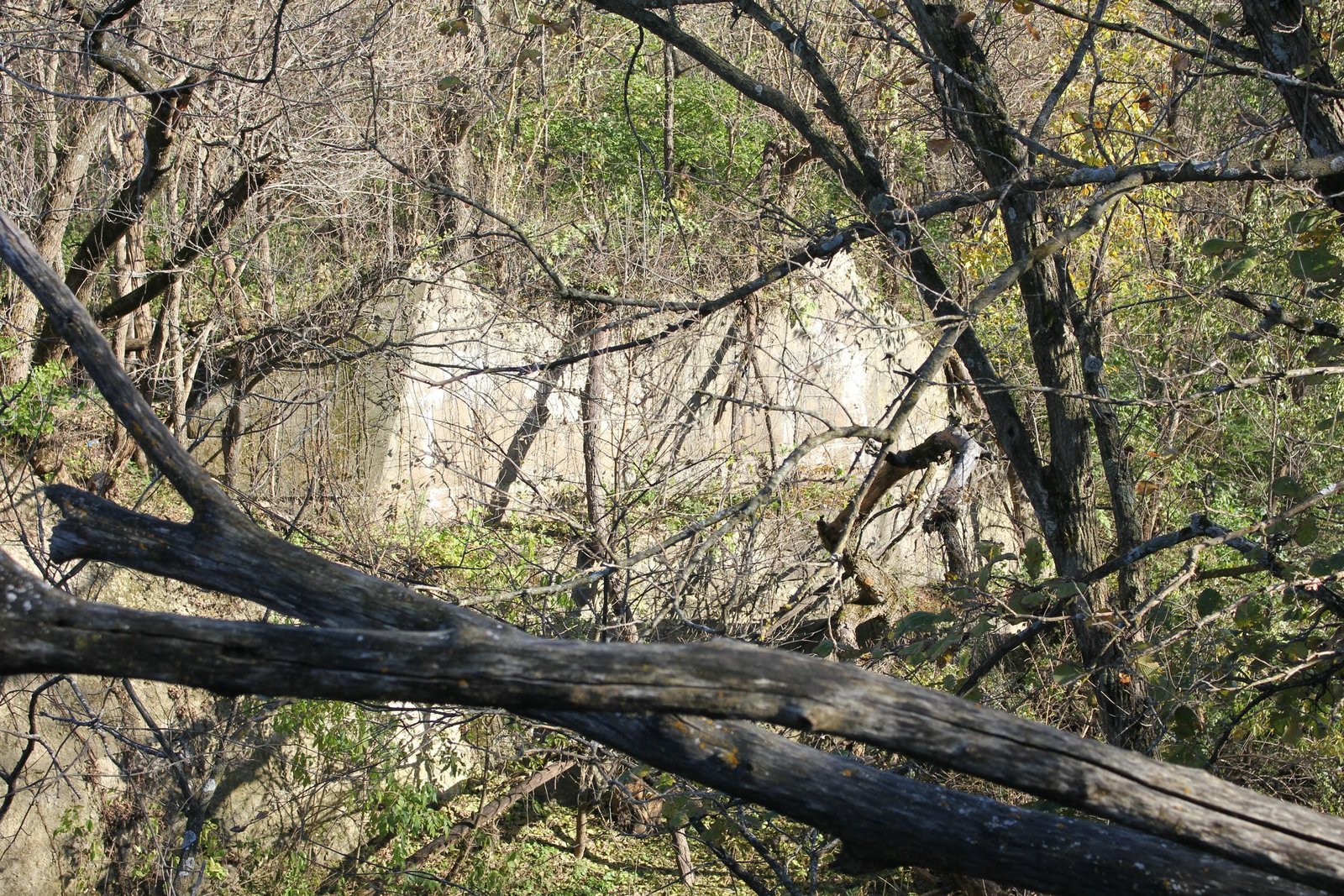 East abutment from previous bridge